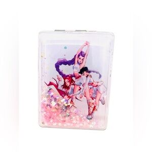 Floating Glitter Compact Mirror – Trio of Fierce Teen Heroines